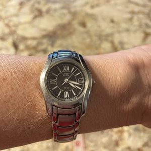 Stainless steel Citizen eco driven watch